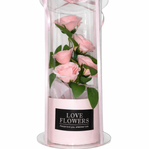 Pink Passion Roses Σύνθεση σε Κουτί