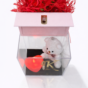 Roseland Pearl Box με Αρκουδάκι και LED Καρδιά