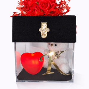 Roseland Pearl Box με Αρκουδάκι και LED Καρδιά