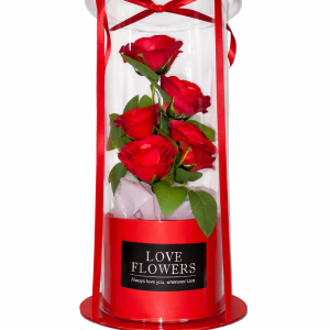 Red Passion Roses Σύνθεση σε Κουτί