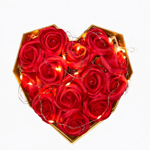 Diamond Rose Box με Τριαντάφυλλα